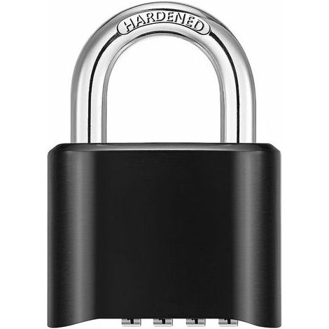 Cadenas à code à 4 chiffres, 1 cadenas à combinaison extérieur, cadenas à code étanche en alliage de zinc, diamètre 8 mm, poids 240 g, cadenas de porte robuste