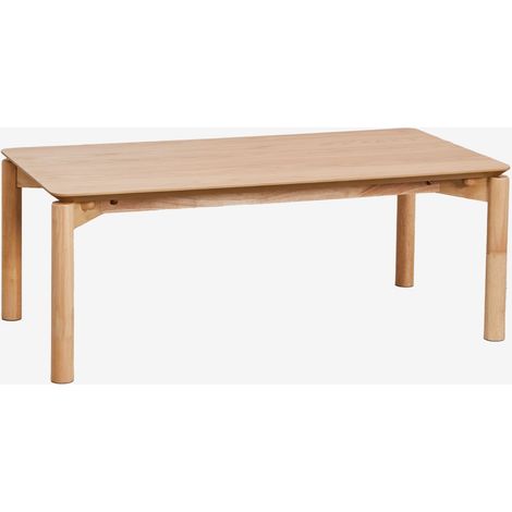 Mesa de centro rectangular 120x60 cm en MDF con chapa de roble Munden SKLUM (1/5)