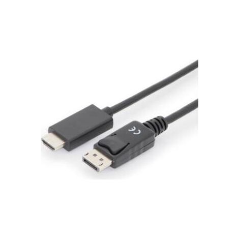Cable adaptador DisplayPort de DIGITUS DPort -- HDMI A St/St 8K 1 m (1/3)