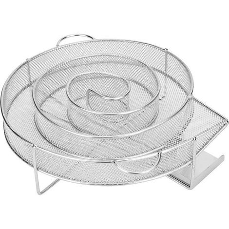 Spiral Cold smoking room - serpentine smoking room - smoke generator - for smoking in a kettle grill - round - (1/4)