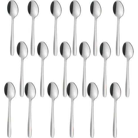 Cuchara de espresso, Juego de cubiertos económicos, 24 piezas - Hendi 764091
