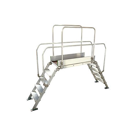 Pasarela de aluminio con escalera carga máx total 200 kg 5