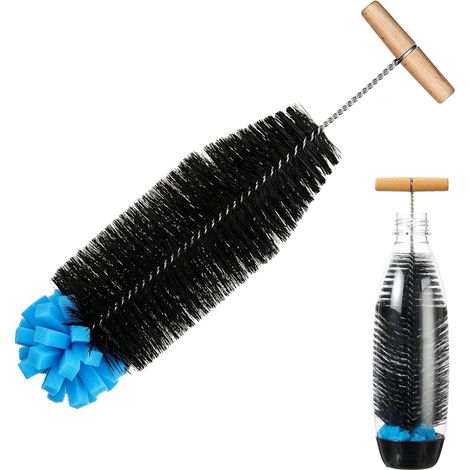 Brosses Bouteille, Goupillon Bouteille pour Nettoyage en Profondeur des Bouteilles de Bébé et Thermos, Écouvillon Bouteille Compatible avec Les Bouteilles à Col Étroit, Brosse Gourde à Séchage Rapide (1/5)