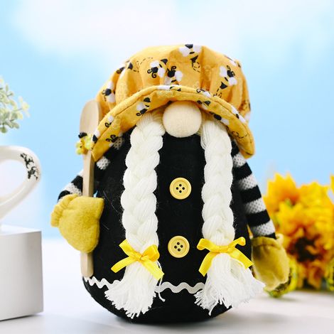 Figurine Tournesol - Décoration Maison Fête Vacances - En Tissu - 19 x 12 x 10 cm - 1 Pièce (1/5)