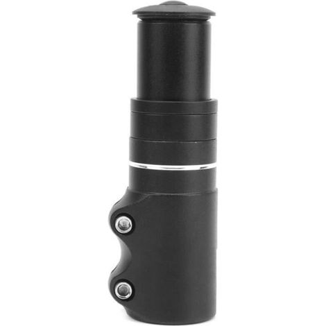 Riser de potence de vélo, rallonge de guidon noir Flexible Texture mate (1/4)