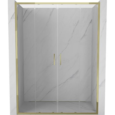 Mexen Exo doppelschiebetüren 140 cm, transparent, gold - 8152-140-000-50-00 (1/5)