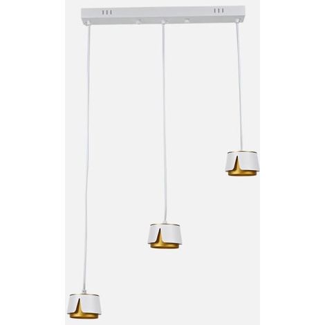 Striscia Domenica 3xGX53 bianco/oro 27W 4000K 2400lm con lampadine 100x56x10 cm