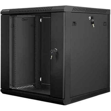 Lanberg WF01-6612-10B armadio rack murale nero 12U