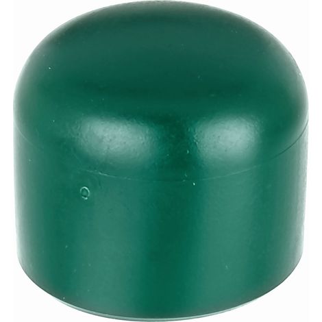 Capuchon pour poteaux ronds en métal et plastique Ø 34 mm – Set de 20 pièces – Couleur verte – Accessoire durable pour clôtures – Alberts