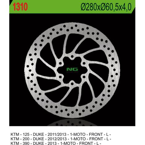 Disco freno anteriore KTM Duke 125/200/390 2011-2014 280 mm 4 mm