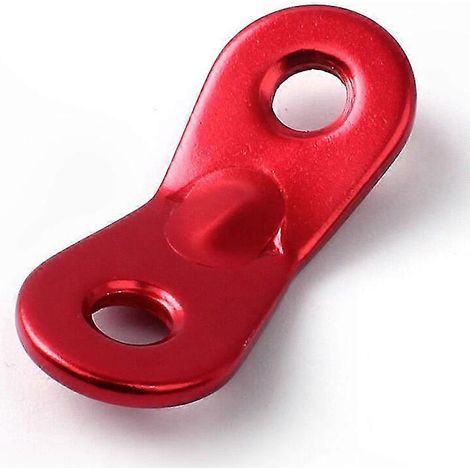 Aluminium-Gummiseil mit rutschfesten Haken zur Befestigung von Planen und Zelten, 4er-Set, rot (1/5)