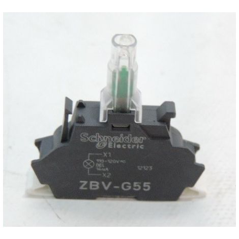 Bloc lumineux pour bouton Ø 22mm LED orange intégrée 110-120V Harmony SCHNEIDER ELECTRIC ZBVG55