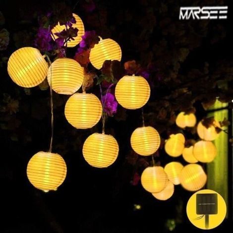 30 LED-Solar-Lichterkette, 6,5 Meter lange Solar-Lichterkette für die Innen- und Außendekoration I07F04 (1/5)