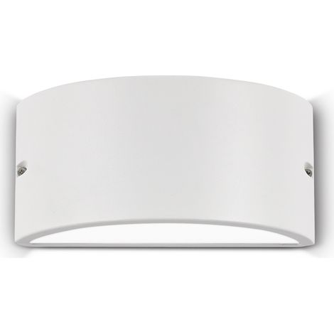 Applique Moderna Rex-2 Alluminio-Materie Plastiche Bianco 1 Luce E27 (1/3)