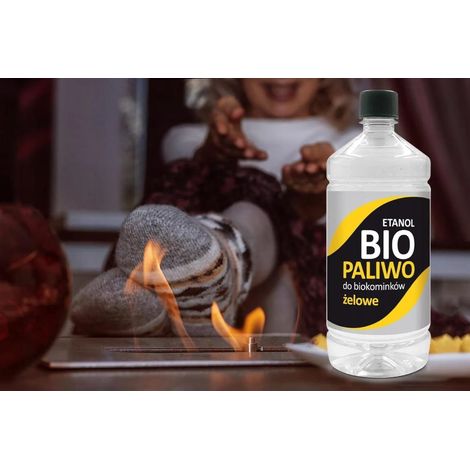 Biocombustible pour cheminée 1L de bioéthanol liquide à 94,5% (1/2)