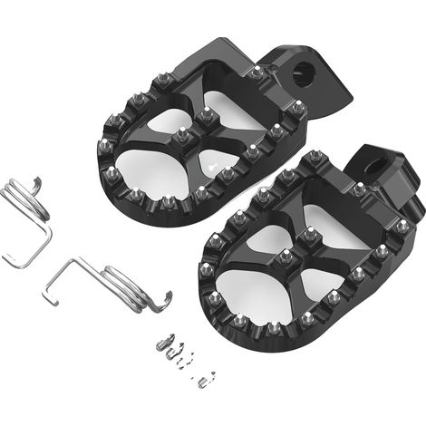 Repose-pieds, Aluminium Durable, Design de Prise Amélioré, noir (1/2)