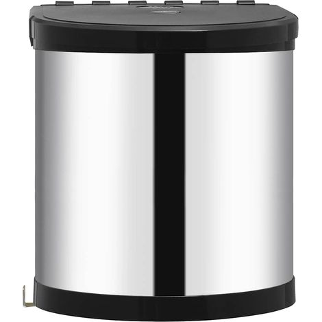Poubelle intégrée de cuisine Acier inoxydable 12 L