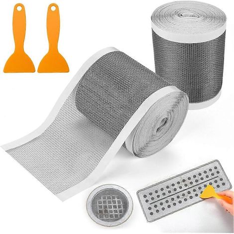 Packung mit 2 Einweg-Haarfängern für Duschabflüsse inklusive Entfernungswerkzeug, selbstklebende Bodenablaufaufkleber für den Heimgebrauch (1/5)