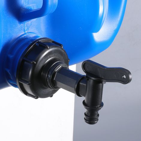 Multicuves – Raccord S60X6 – Robinet PEHD pour cuve 1000 L – Sortie rapide Ø 15 mm – Compatible avec vannes S60X6