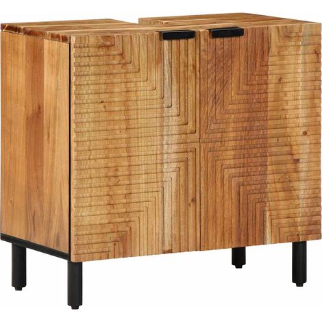 Maison Exclusive - Waschbeckenschrank Braun 62 x 33 x 58 cm Massi (1/5)