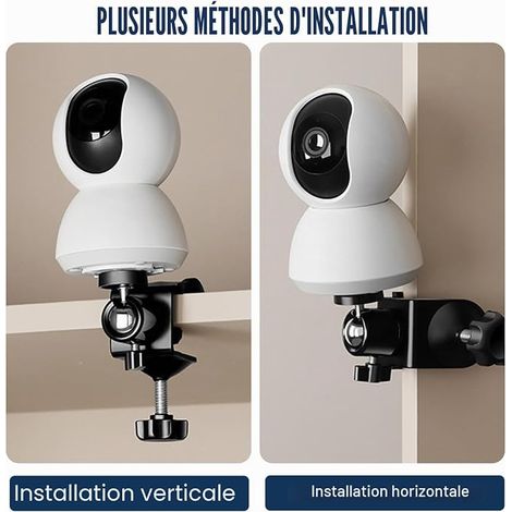 Support Mural TV à Longue Portée 838 mm pour Écrans Plats/Incurvés 32-75 Pouces Jusqu'à 50KG, Support TV Mural Orientable Inclinable Rotation 360°, Mouvement Complet, Max VESA 600x400mm (1/4)