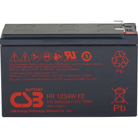 Batterie au plomb 12V / 34 W