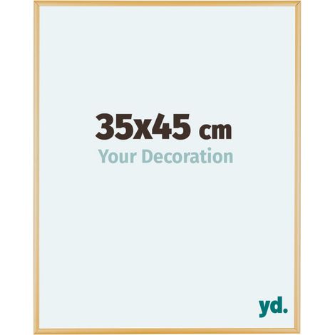 yd. - Cadre photo 35x45 - Or Vintage - Aluminium - Kent