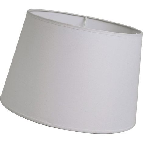 Abat-jour cylindrique gris 35 cm compatible E14 et E27 (1/4)