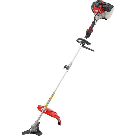 Cortacésped, motor de 52 cc, diseño multifuncional, rojo. (1/2)