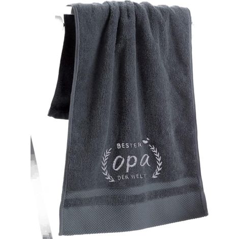 Handtuch bestickt 50x100cm Vatertagsgeschenk Opa (1/5)