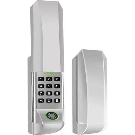 Serrure à clavier biométrique pour porte de garage 877MAX 315/390 MHz avec télécommande sans fil et ouvre-porte de garage (1/4)