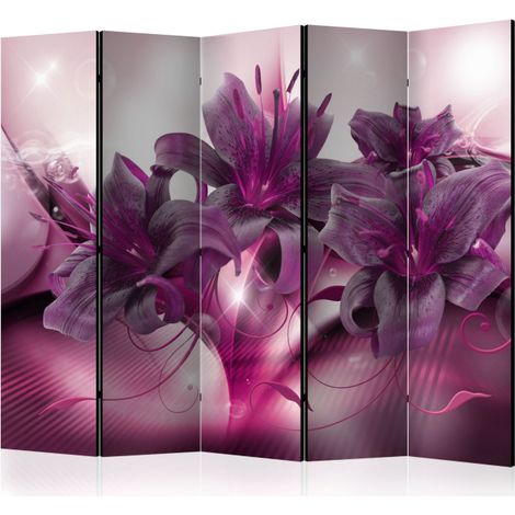 Paravent 5 Volets "The Purple Flame" 172x225cm (1/2)