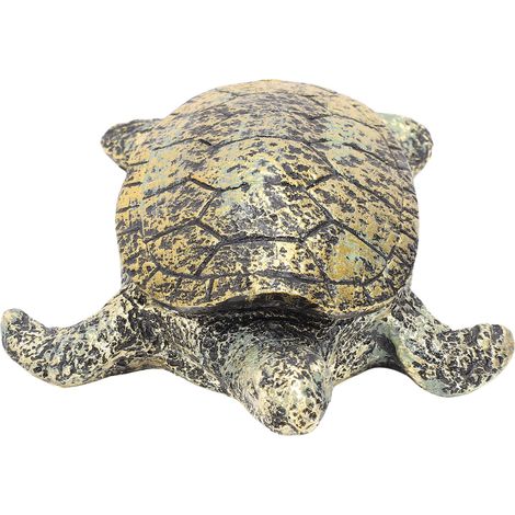 Cache-clé Tortue Résine Déco Jardin Boîte de Rangement Clés Extérieur Imperméable 12x11x3.8cm (1/5)