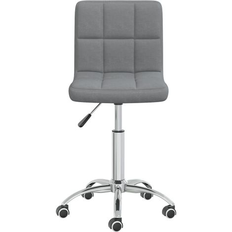 Maison Exclusive - Sedia da Pranzo Girevole Grigio Chiaro in Tessuto