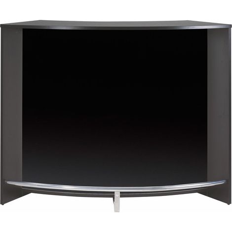 Comptoir de bar 2 portes noir Snack 134cm (1/3)