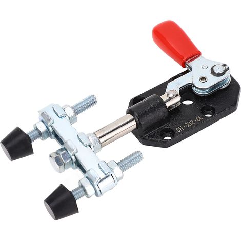 Attache à bascule pousser tirer double tête acier à haute teneur en carbone dégagement rapide réglable 90kg capacité serrage FA3006B (1/5)
