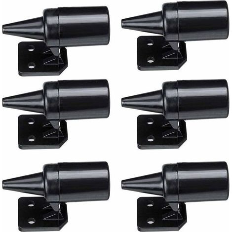 Repellente per animali per auto in ABS, antivento per auto, repellente per cervi a ultrasuoni, nero, 6 pezzi (1/4)
