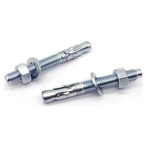 25 offset galvanized metal anchors M10 x 80 mm. High quality, an ideal choice for families. (1/5)