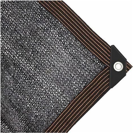 Rete ombreggiante nera, ombreggiatura al 96%, con bordo perforato, ideale per giardino, piscina, pollaio, canile, serra (2m×2m) (1/5)