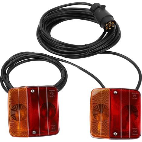 Luci posteriori per rimorchio a 12V, luce di segnalazione posteriore, kit di indicatori di direzione per camion, roulotte, semirimorchi e pick-up.