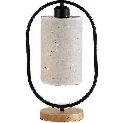Lampe de table style chinois, lampe de chevet noire (1/3)