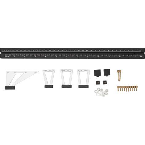 Jeu de jauges de marquage à queue d'aronde en alliage d'aluminium 1:4 1:5 1:6 1:7 1:8 1:9, traçage mobile pour les projets de menuiserie (1/5)