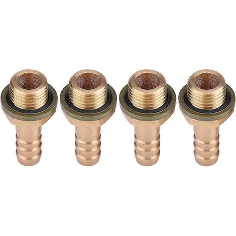 4 pièces pour refroidisseur d'huile de moto, système de refroidissement par huile, adaptateur à vis creuse M8, raccord M121,25 mm (1/4)