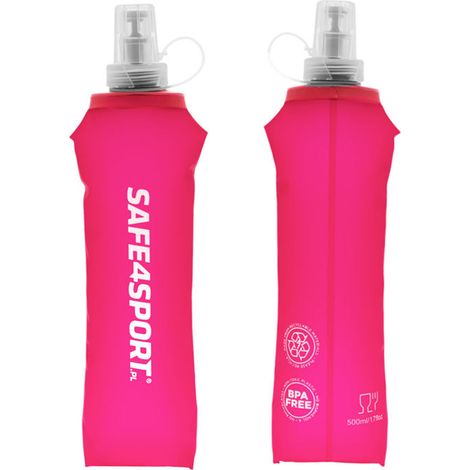 Bouteille d'eau souple et flexible, bouteille d'eau de course, 500 ml