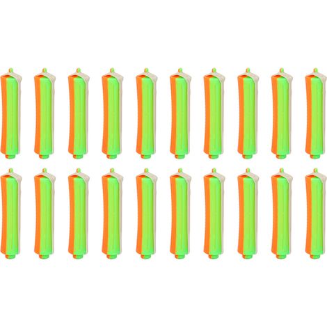 20 bâtonnets de permanente orange épaissis antidérapants universels, lot de 20 pièces, pour débutant, coiffure à domicile ou en salon de coiffure (1/5)