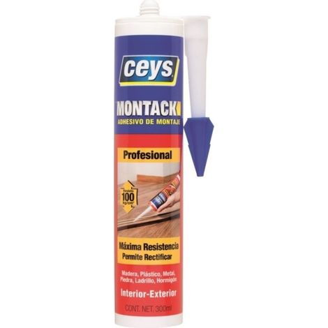 Adhesivo Montack Profesional, Cartucho de 300 ml  Ceys 507211 (1/4)