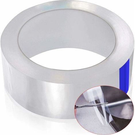 royaluxe - Ruban Adhésif Étanche, 5m × 3cm Bande D’étanchéité Anti-moisissure pour Cuisine et Salle de Bain - Transparent (1/5)
