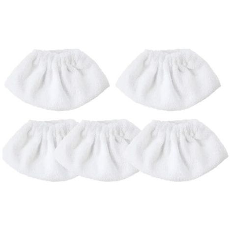 5 Pièces Bonnettes Microfibre,Lingettes Accessoire pour Nettoyeur à Vapeur, Compatibles avec la Majorité des Nettoyeurs à Vapeur, ,Lavables et Réutilisables (1/4)