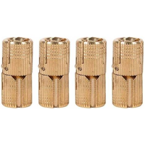 Charnières Cylindriques Invisibles en Laiton, Charnières à Barillet Cachées, Angle d'Ouverture 180° (4 Pcs) (1/5)