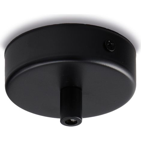 Rosone multicavo in ferro nero diametro 8 con 1 foro H.3 - Ø8